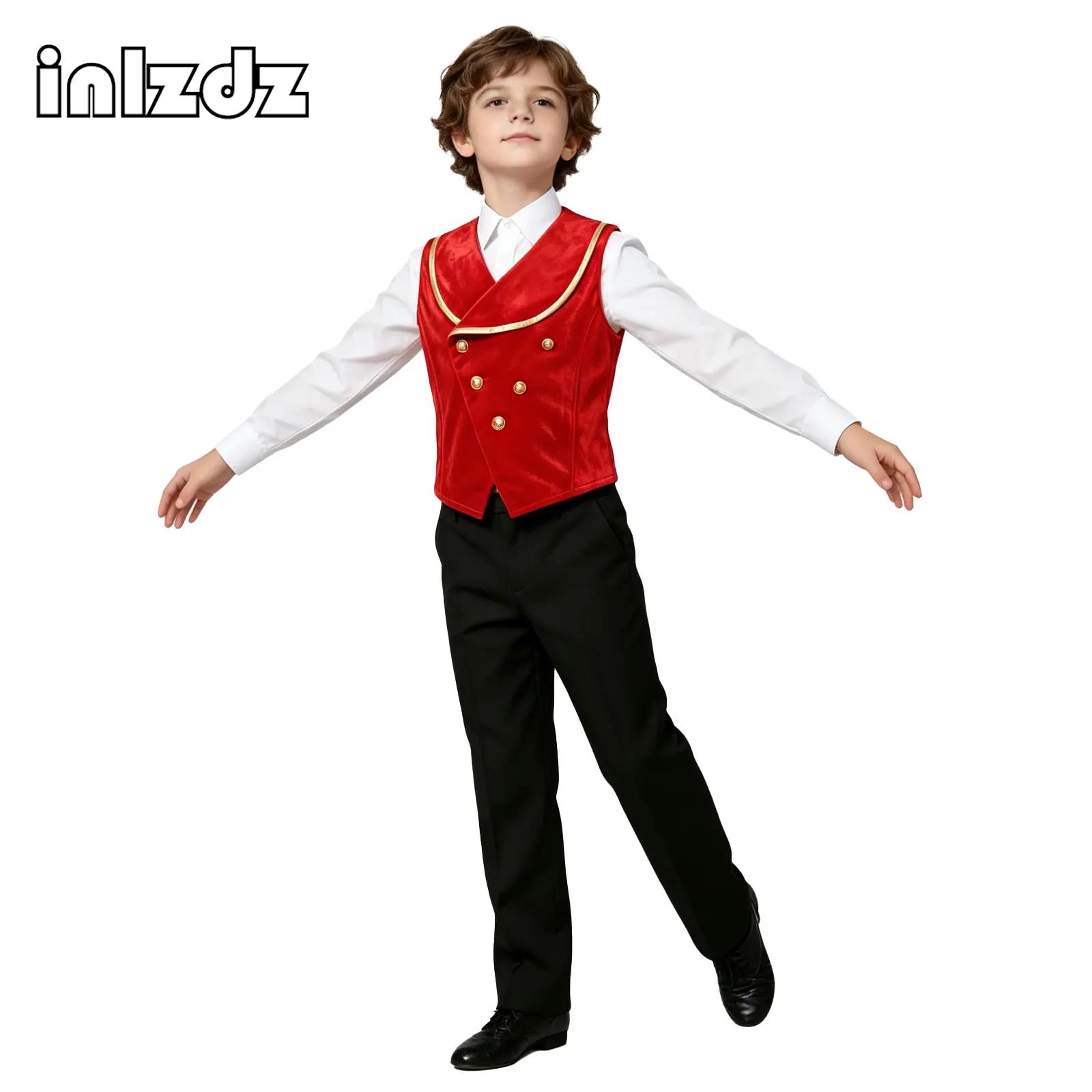 Dresses - Gilet Medievale in Velluto per Bambini,