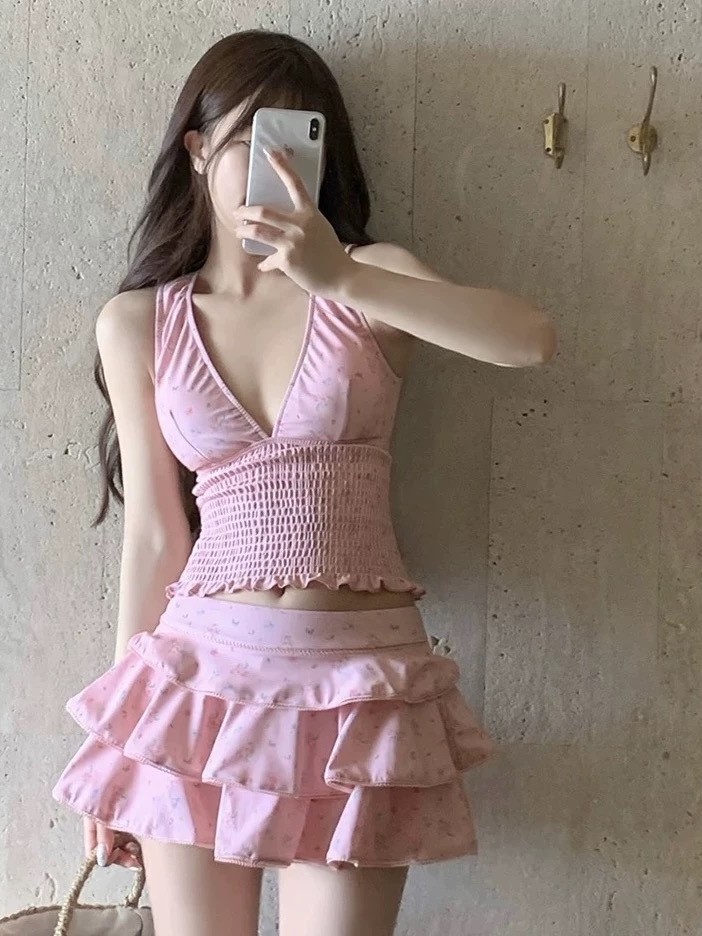 Skirts - Costume da bagno tankini modellante da