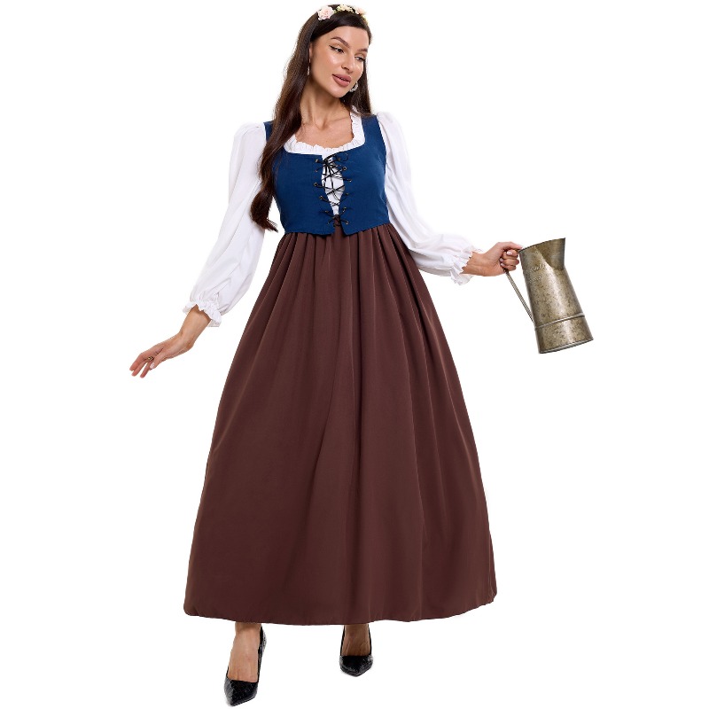 Skirts - Costume da contadina vintage da donna,