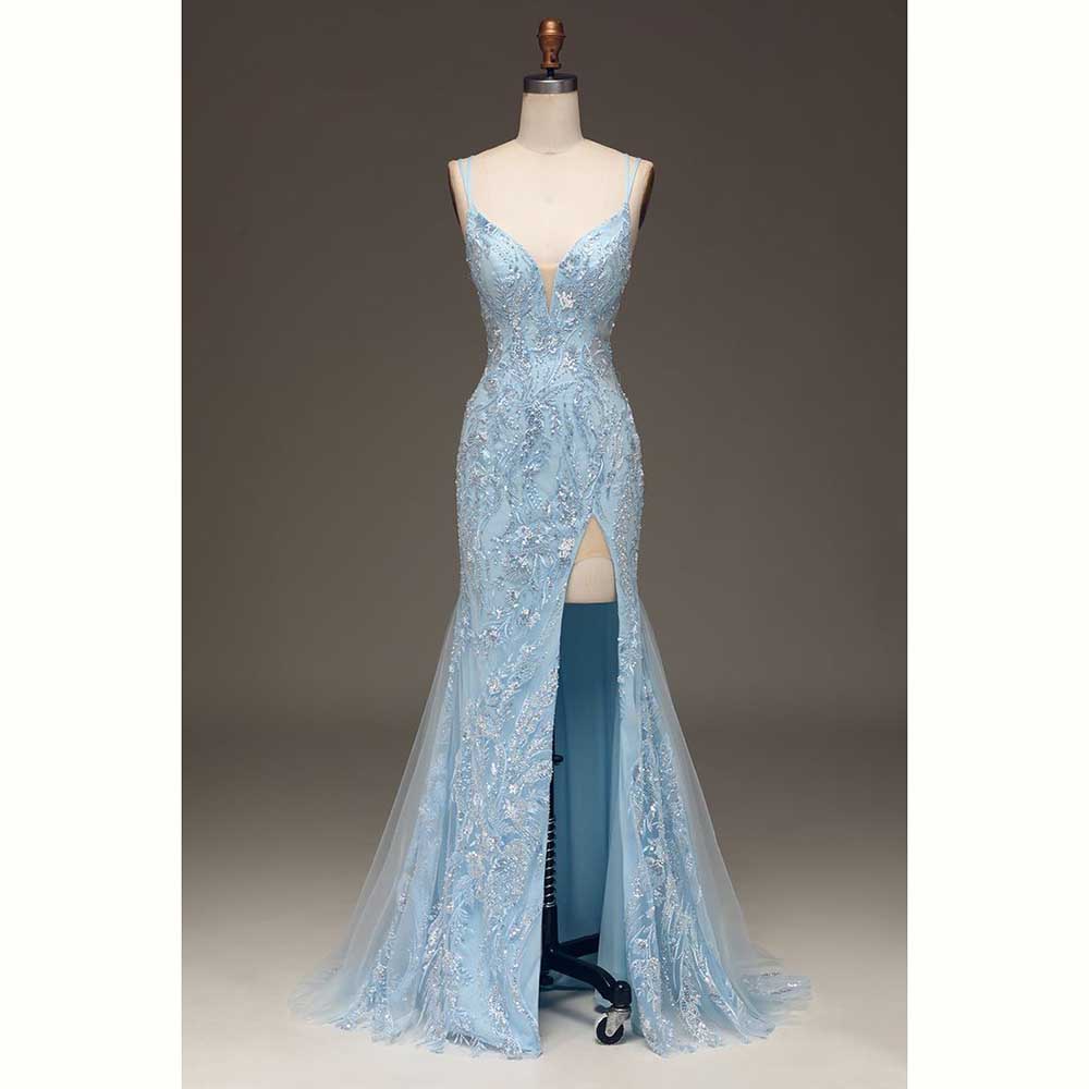Abiti da sera da donna elegant - Elegant Satin Evening Gown Split recensione e prezzo