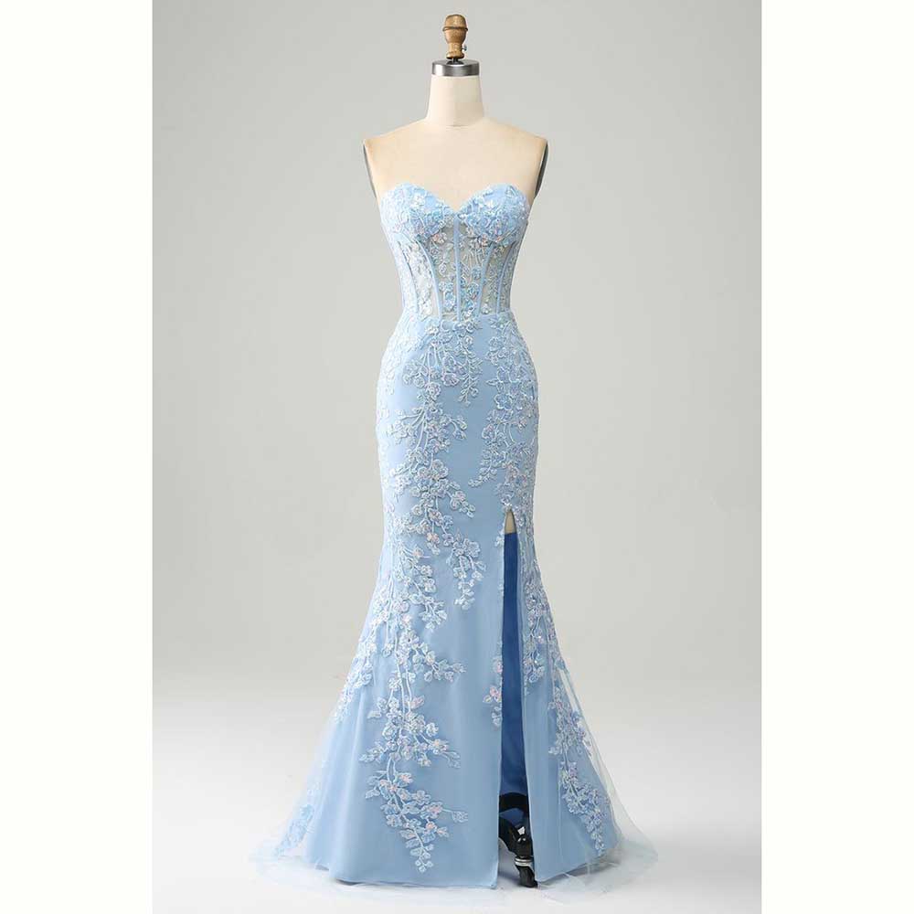 Abiti da sera da donna elegant - Elegant Satin Evening Gown Split recensione e prezzo