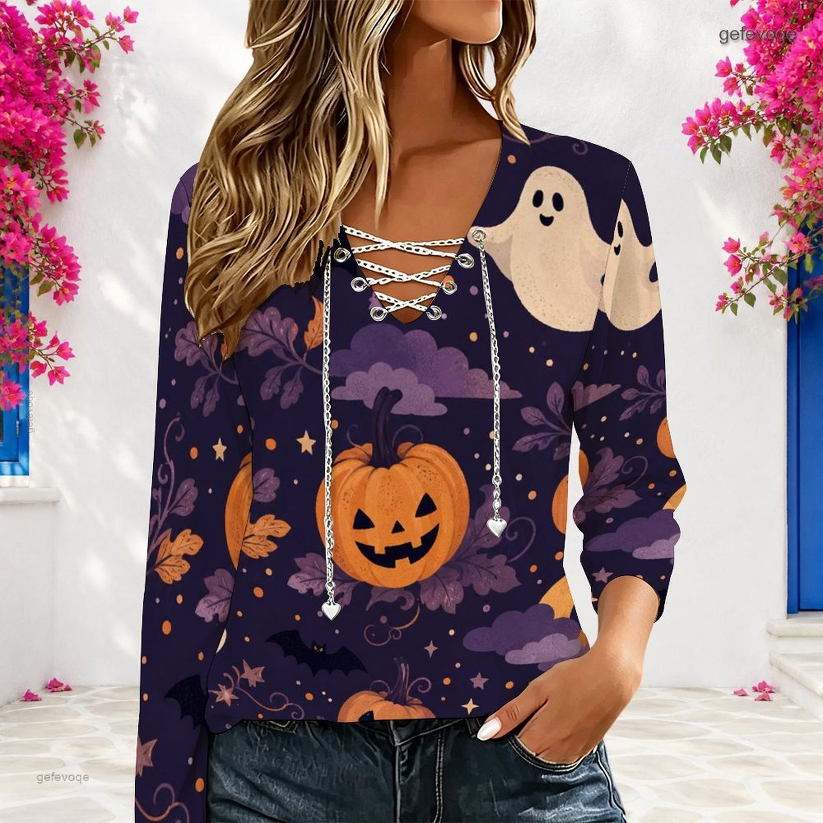 Top da donna con scollo a V e  - Blouses recensione e prezzo