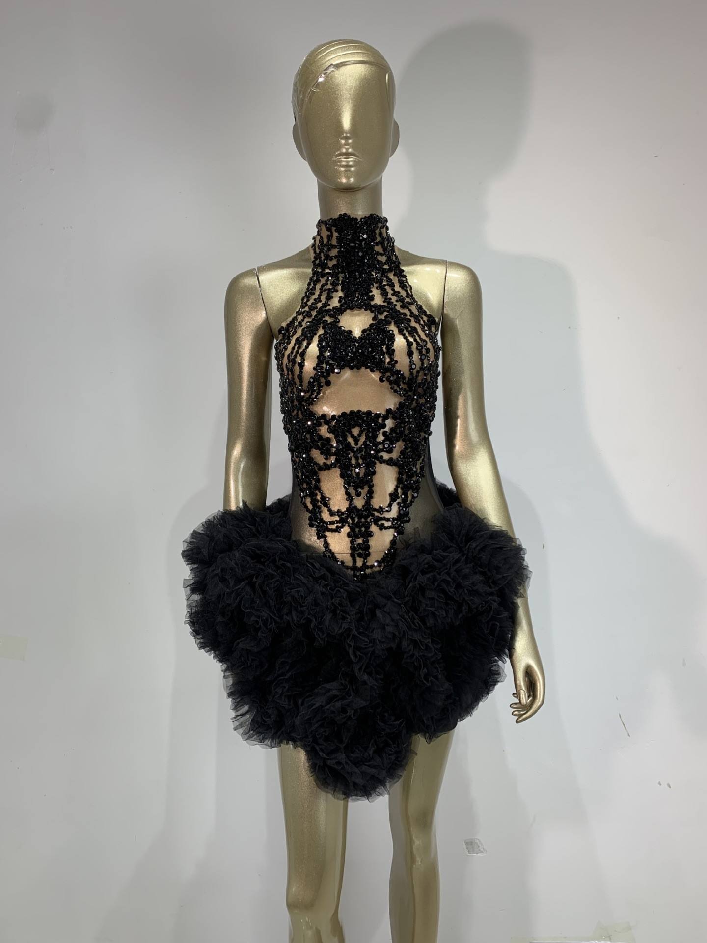 Mini Abito da Donna Scintillan - Sparkly Rhinestone Club Party Dress recensione e prezzo
