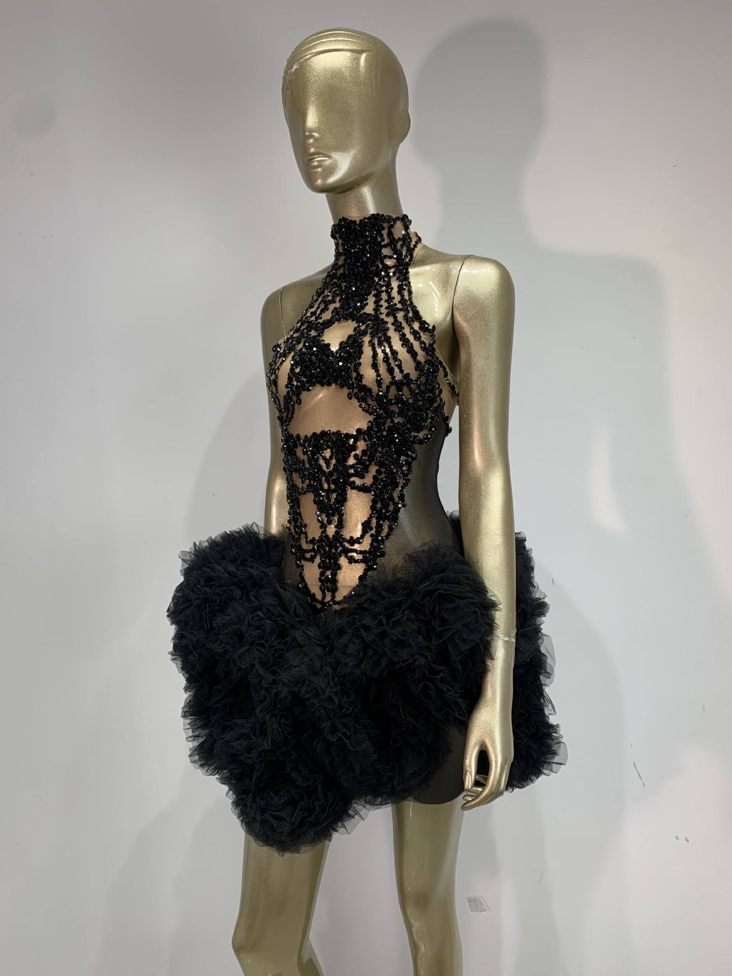Mini Abito da Donna Scintillan - Sparkly Rhinestone Club Party Dress recensione e prezzo