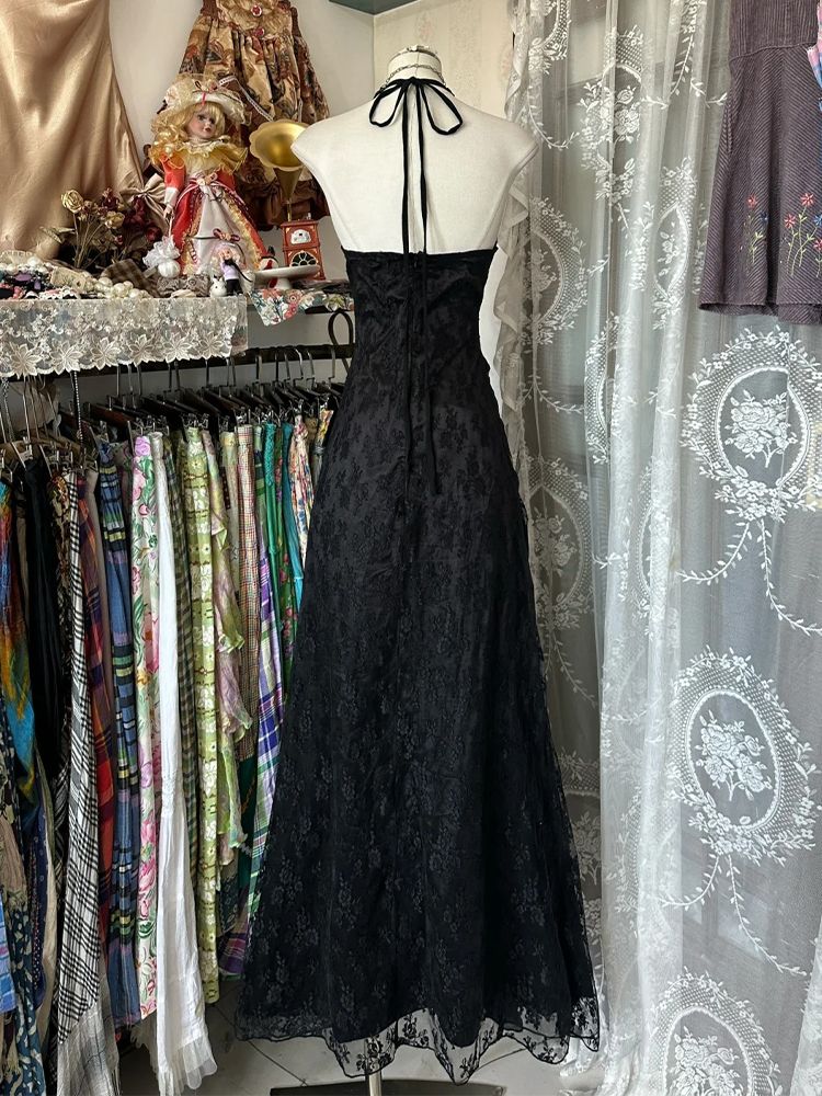 Abito Vintage Y2k Senza Manich - Y2K Backless Halter Mini Dress recensione e prezzo