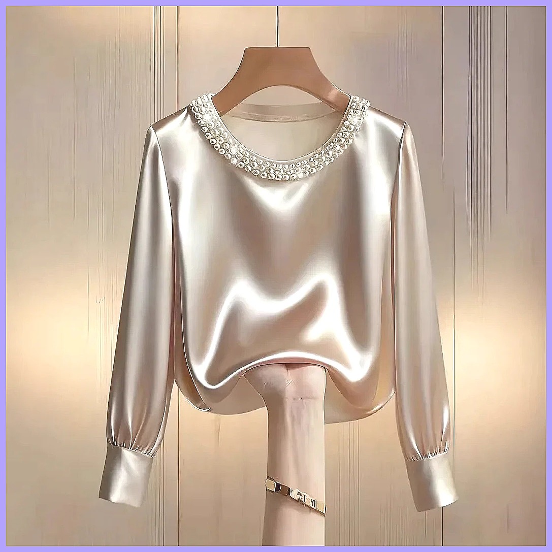 Elegante Camicetta in Raso con - Blouses recensione e prezzo
