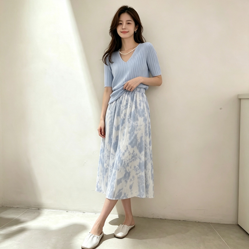Completo Estivo 2026: Set Due  - Korean Style A Line Shirt Dress recensione e prezzo