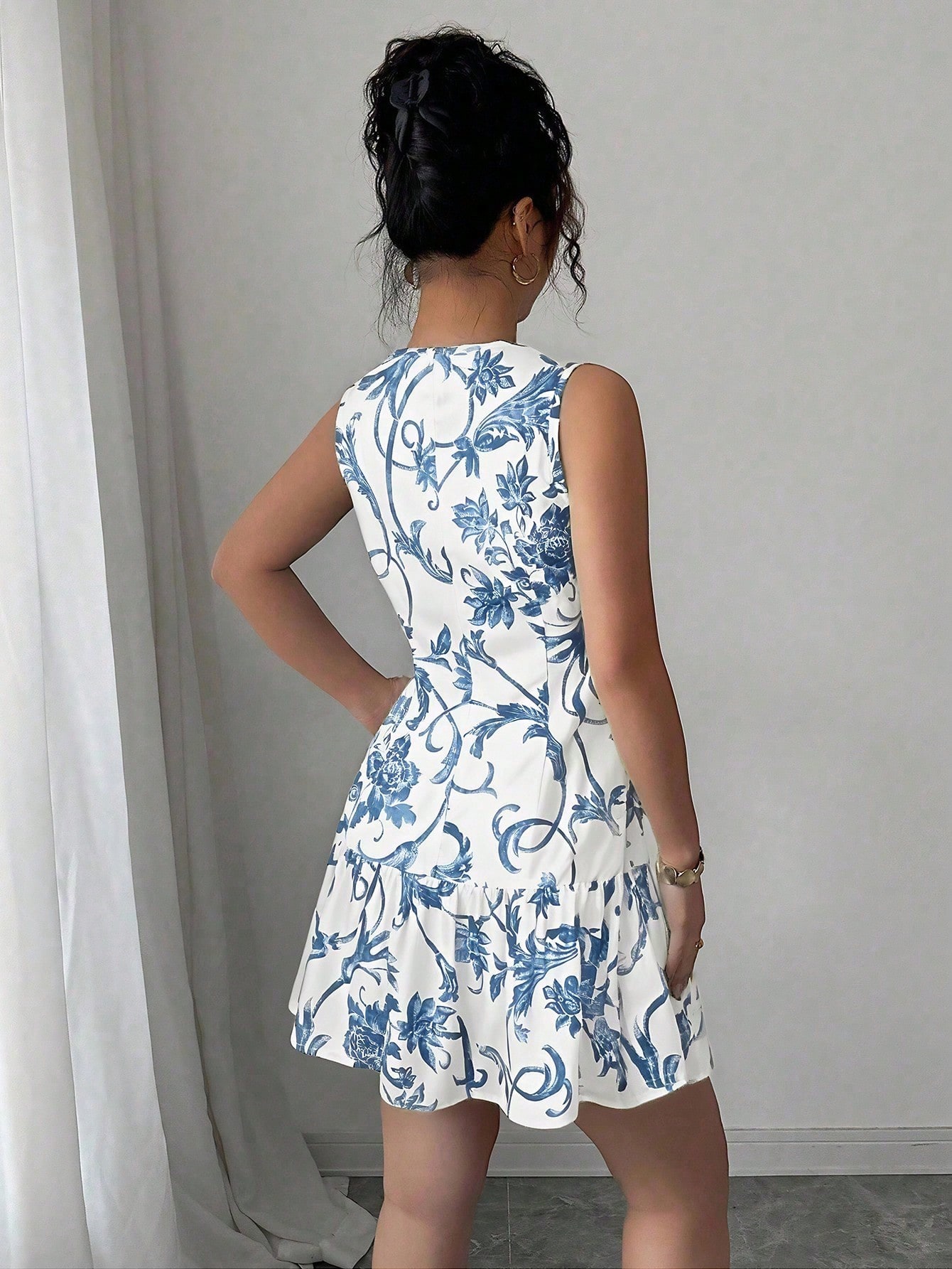Abito Mini Estivo da Donna con - French Vintage Floral Midi Dress recensione e prezzo