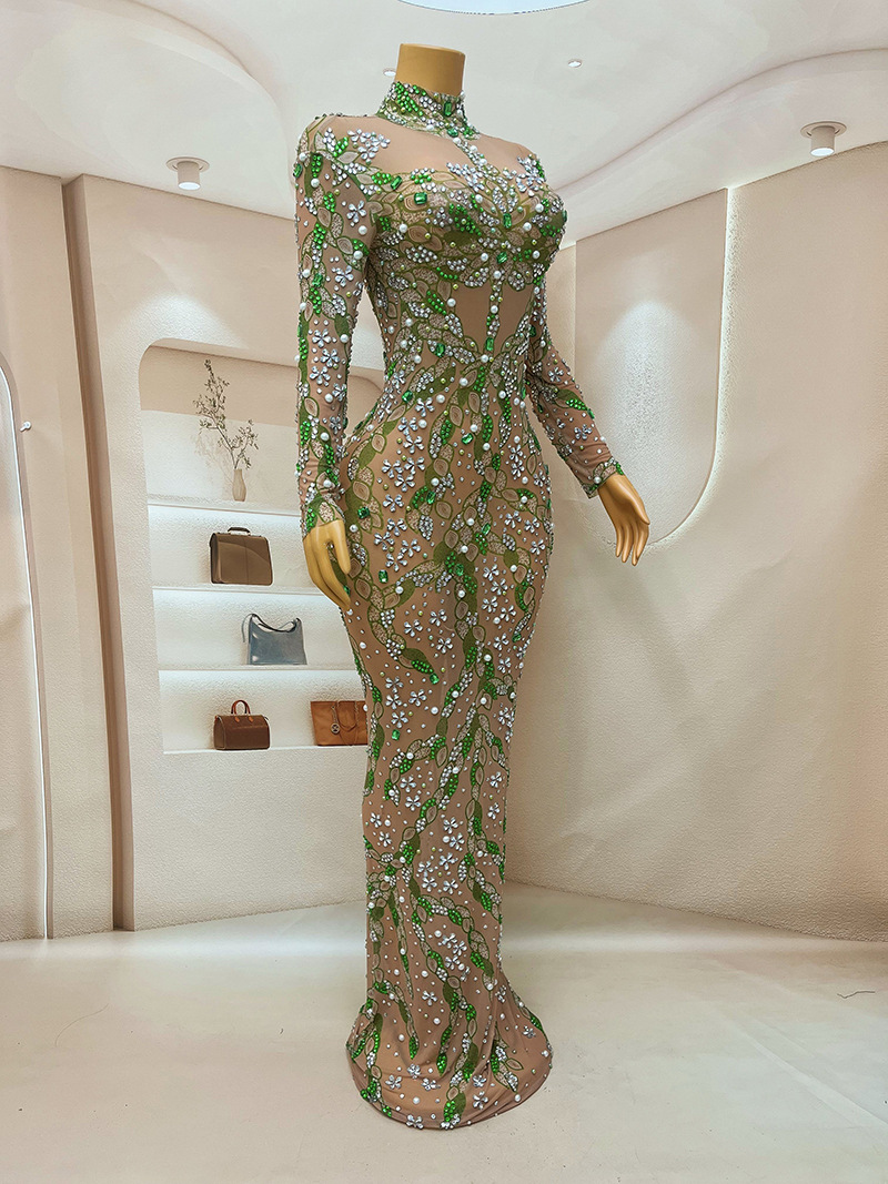 Uno splendido abito da sera ab - Sparkly Rhinestone Club Party Dress recensione e prezzo