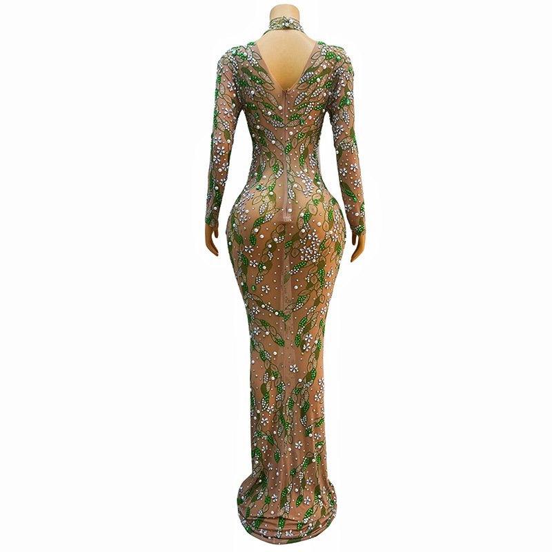 Uno splendido abito da sera ab - Sparkly Rhinestone Club Party Dress recensione e prezzo