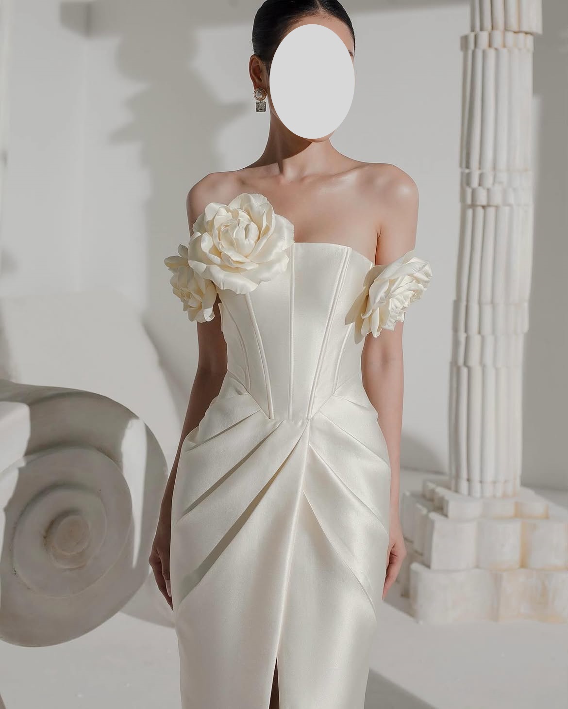 Abito da sera di lusso Sharon  - Elegant Satin Evening Gown Split recensione e prezzo