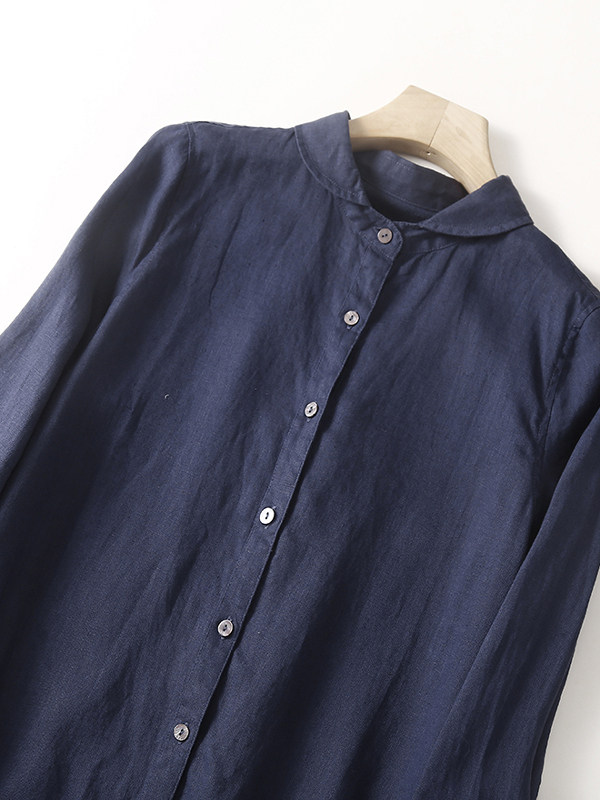 Abito chemisier casual in coto - Casual Loose Linen Shirt Dress recensione e prezzo