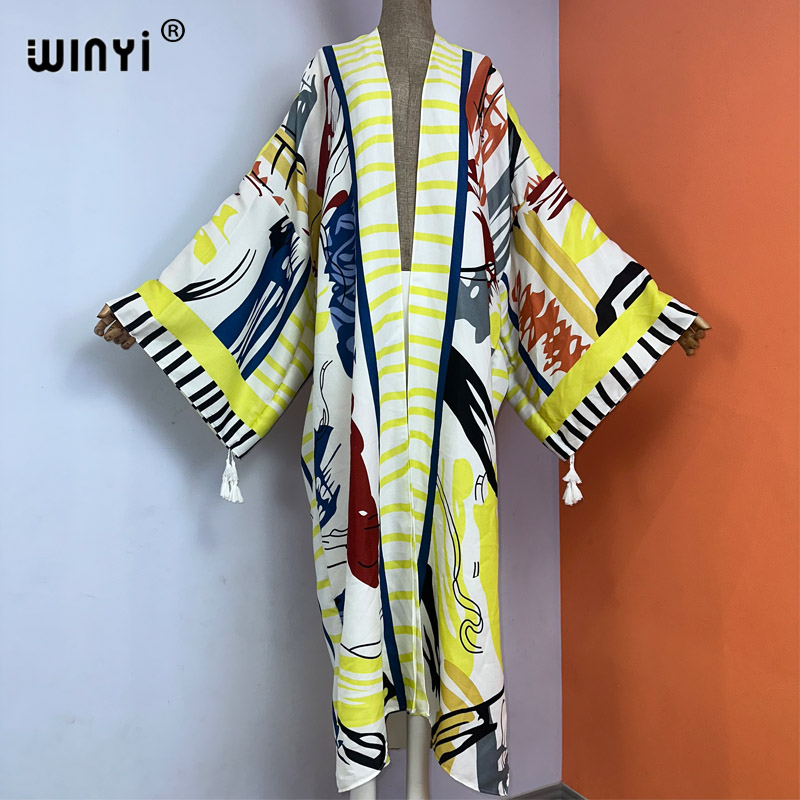 WINYI kimono new boho beach su - Boho Summer Beach Maxi Dress recensione e prezzo