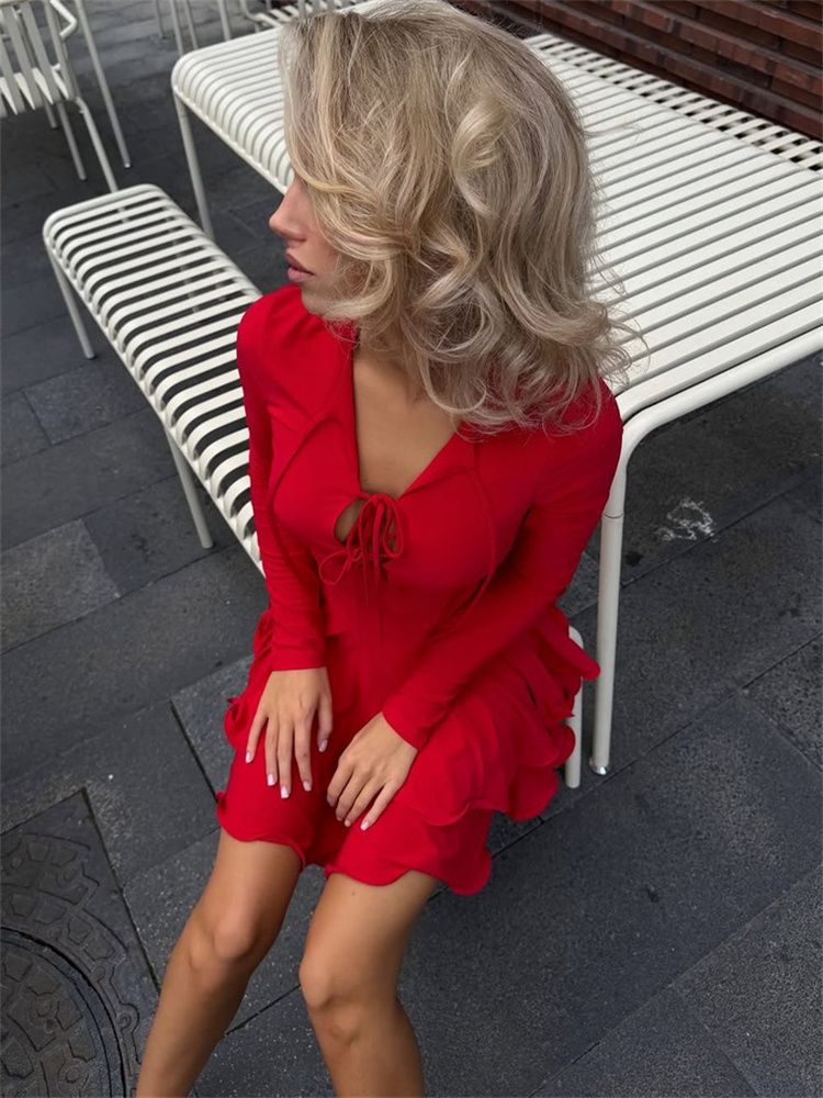 Abito mini bodycon Tossy a man - Bodycon Long Sleeve Ribbed Dress recensione e prezzo