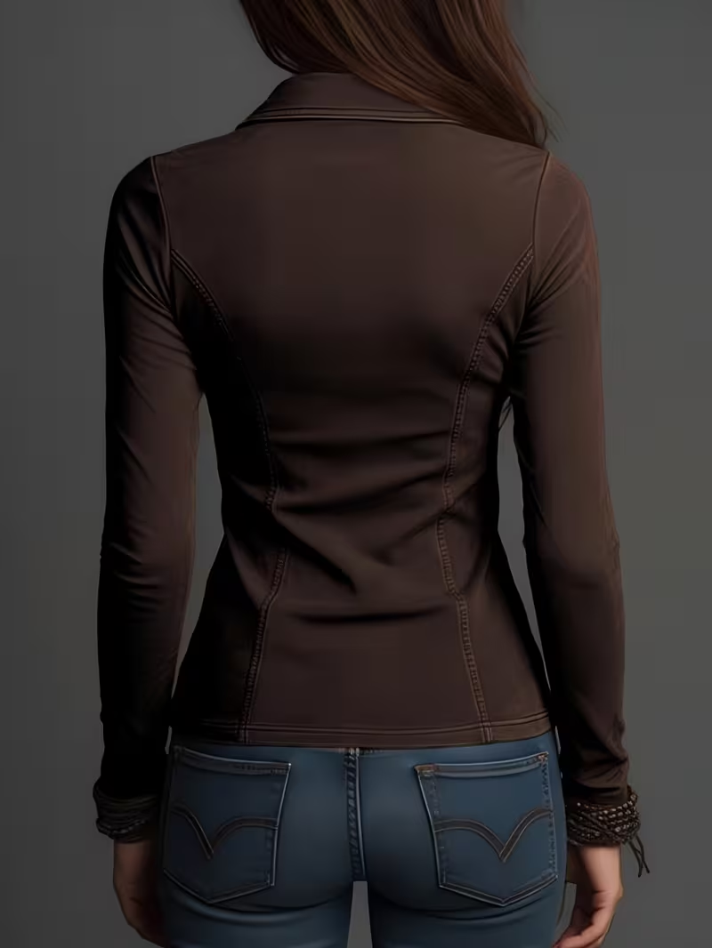 Camicia slim fit da donna con  - Blouses recensione e prezzo
