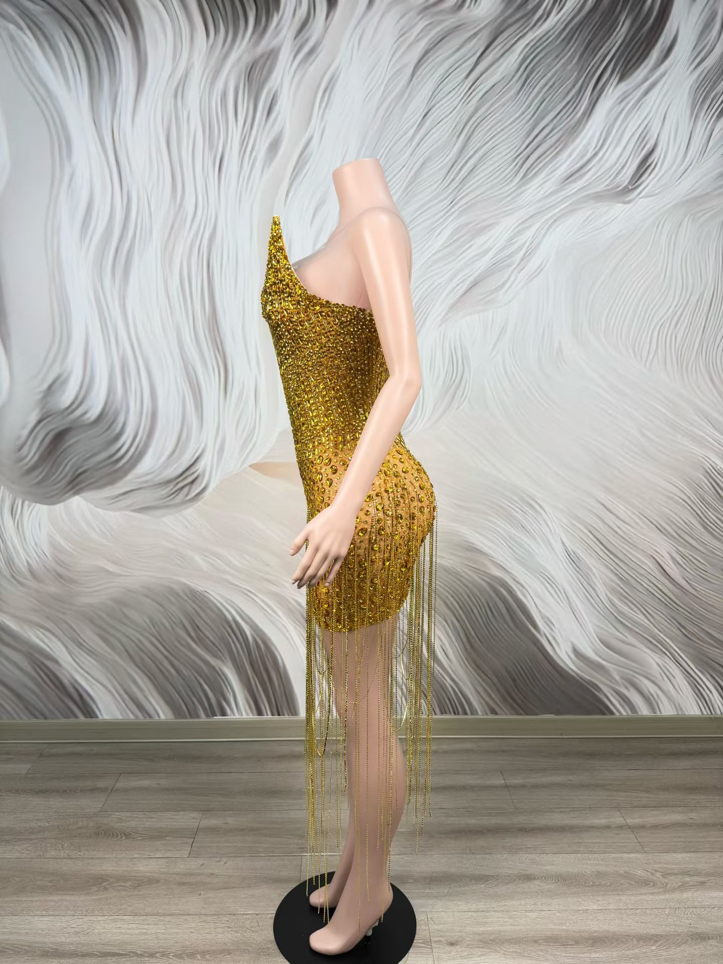 Abito da Cocktail di Lusso Dor - Sparkly Rhinestone Club Party Dress recensione e prezzo