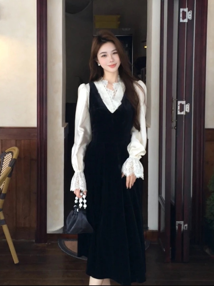 XZY Elegante Camicia in Seta c - Korean Style A Line Shirt Dress recensione e prezzo