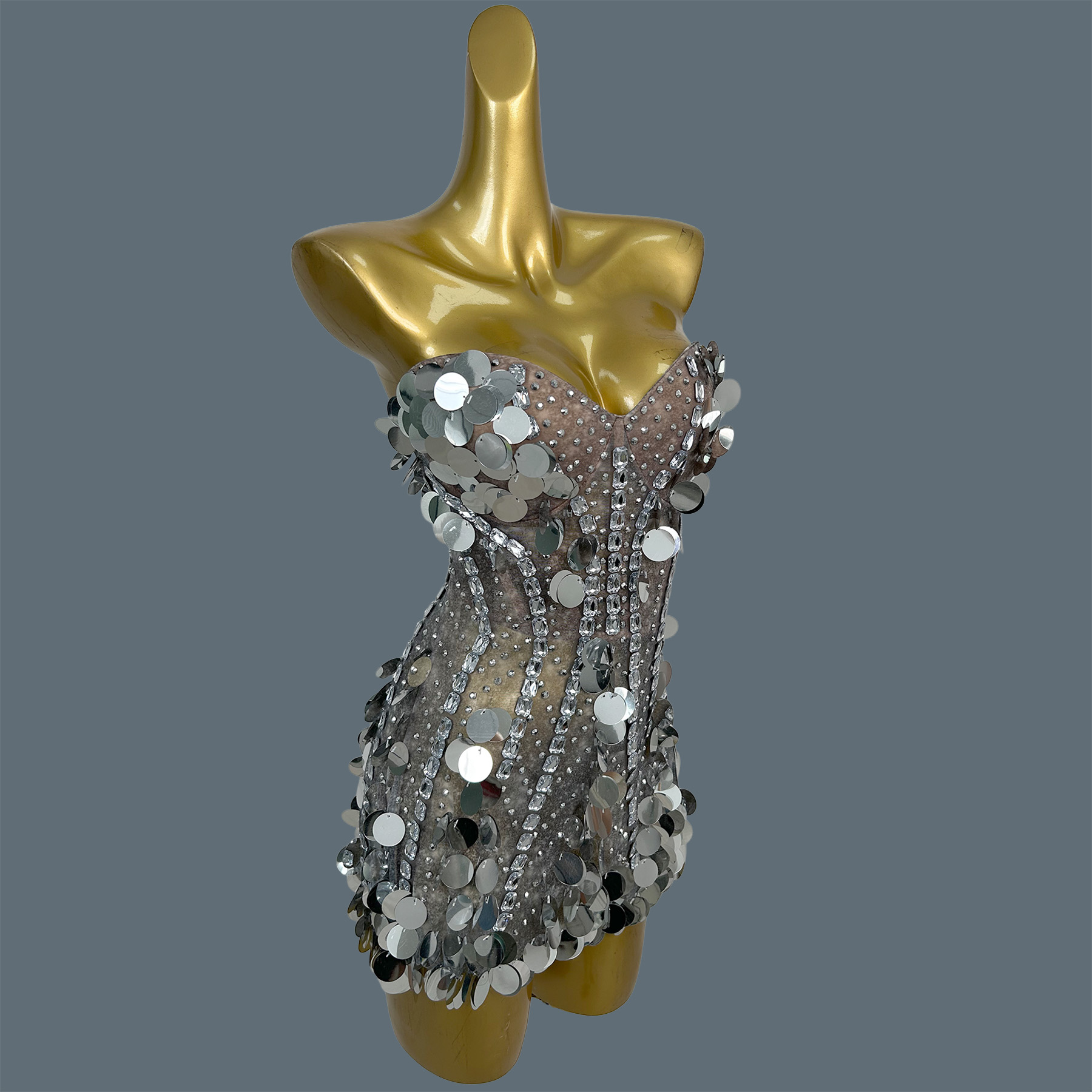 Abito Mini da Donna Senza Spal - Sparkly Rhinestone Club Party Dress recensione e prezzo