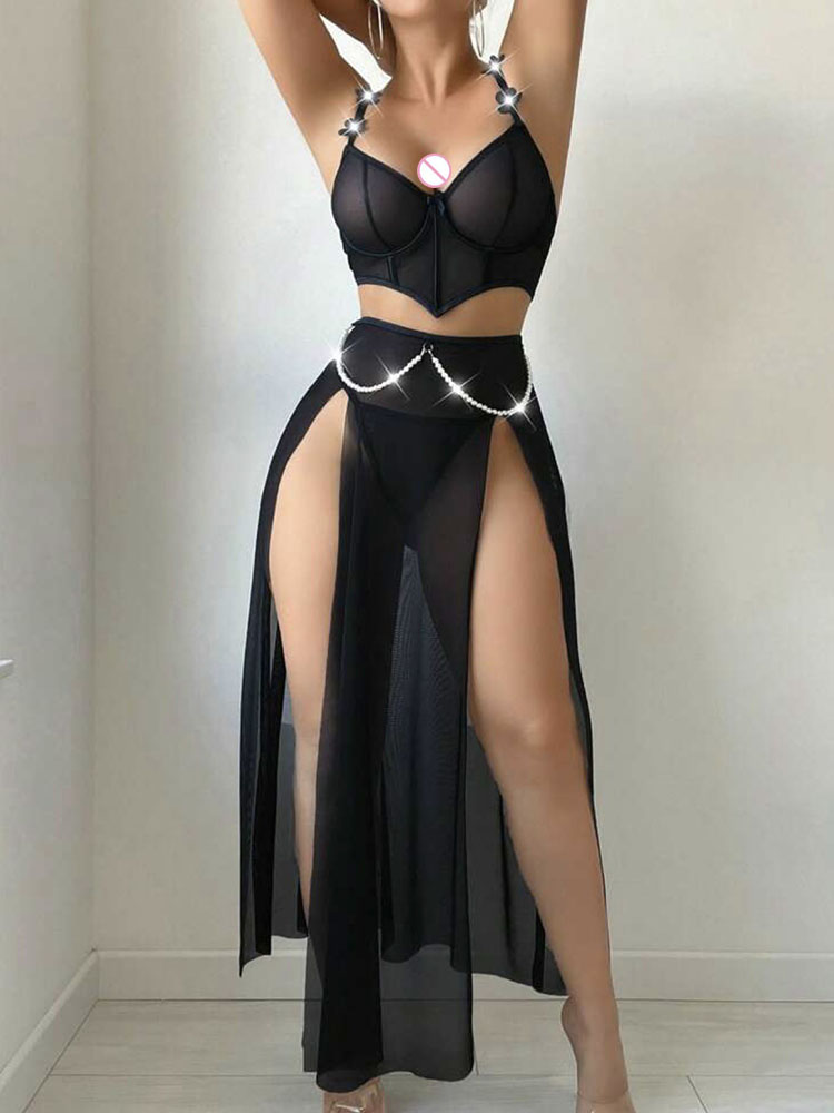 Vestito Aderente Trasparente S - Sexy Mesh Sheer Bodycon Dress recensione e prezzo