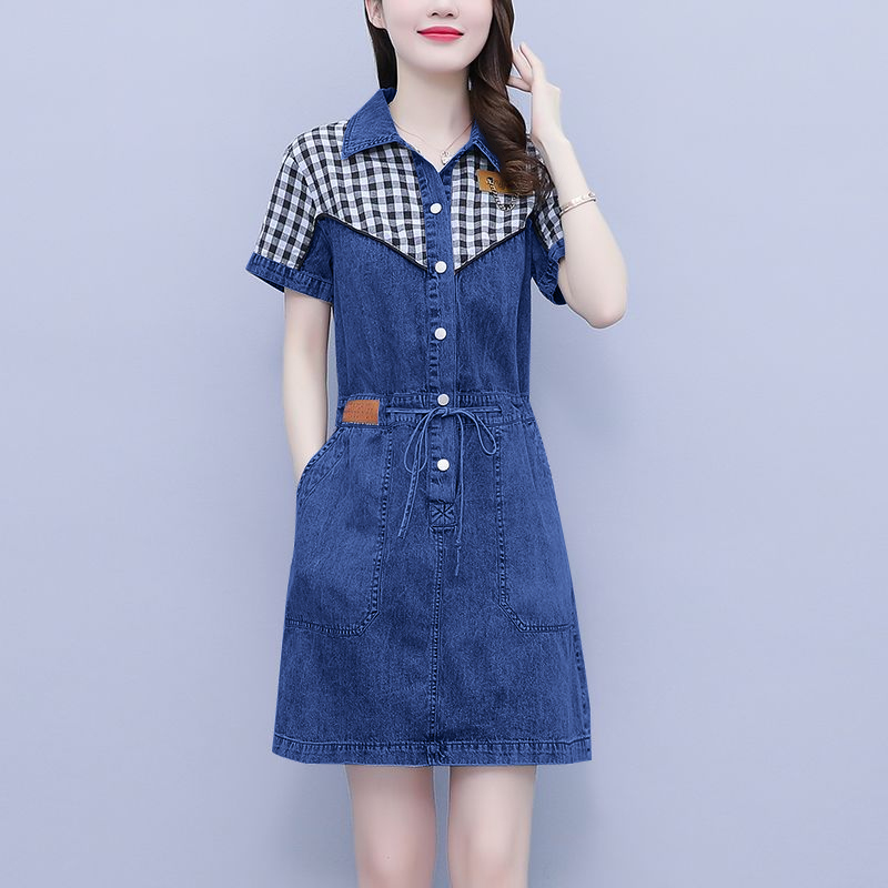 Abito da donna taglie forti co - Korean Style A Line Shirt Dress recensione e prezzo