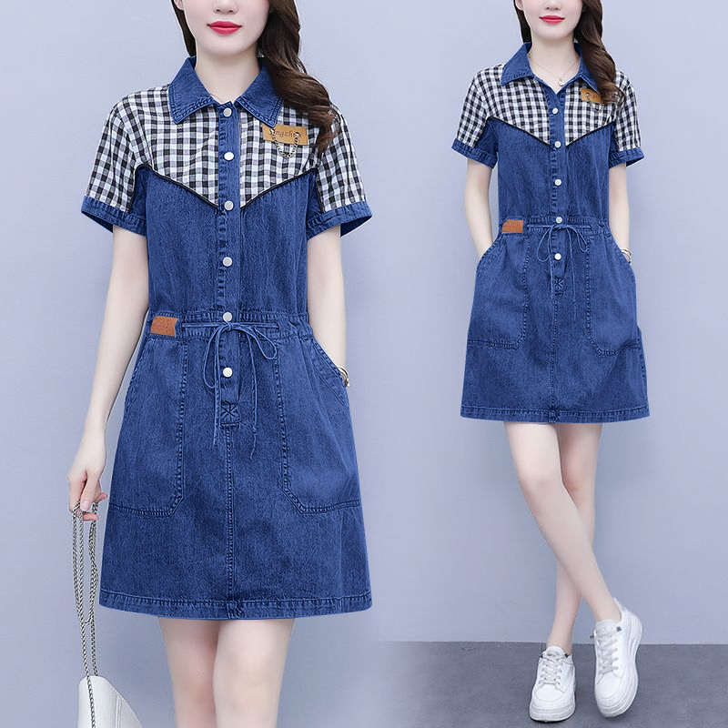 Abito da donna taglie forti co - Korean Style A Line Shirt Dress recensione e prezzo