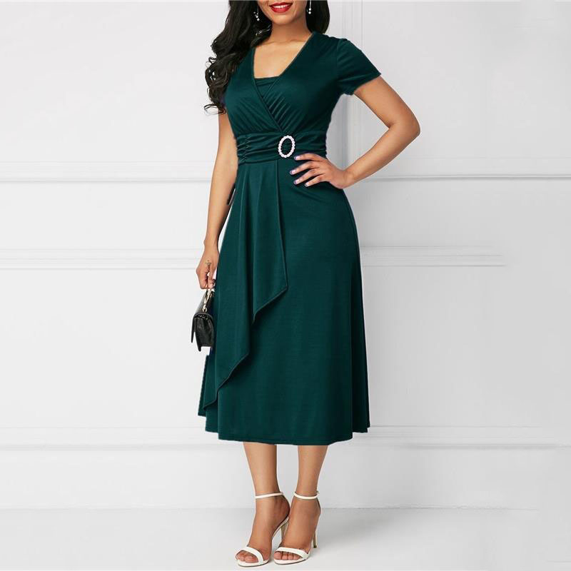 We.Fine Abito da donna tinta u - French Vintage Floral Midi Dress recensione e prezzo