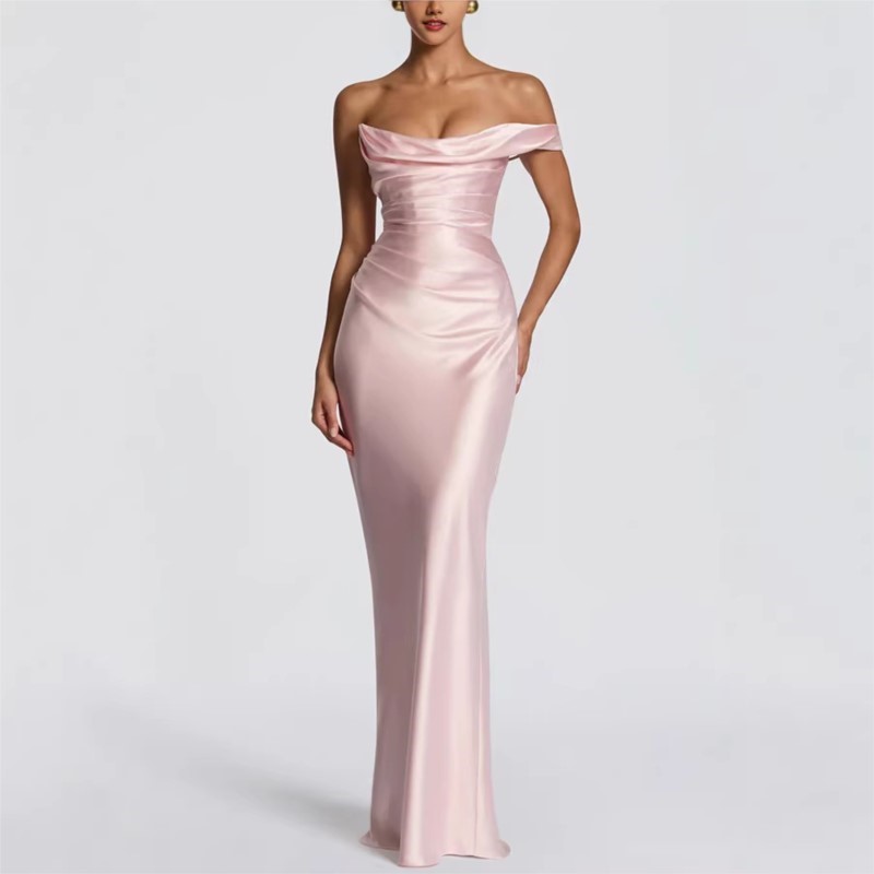 Abito Elegante in Raso Slim Se - Elegant Satin Evening Gown Split recensione e prezzo