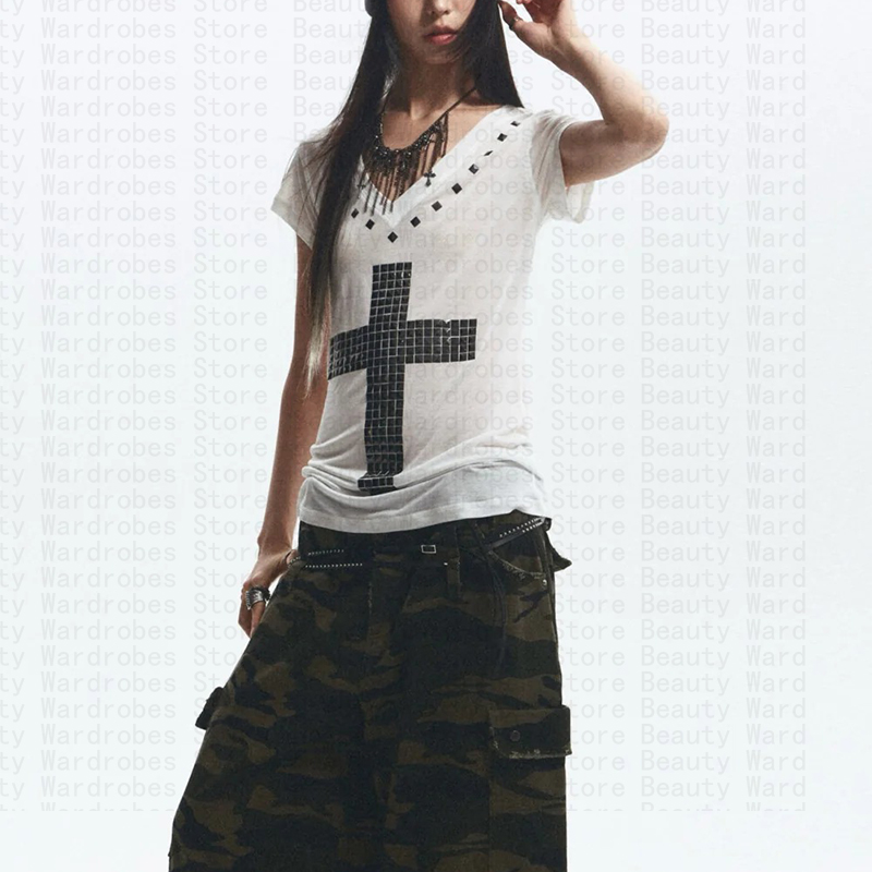Rock Goth Top unico Y2k Crop t - Y2K Graphic Baby Tee Crop recensione e prezzo