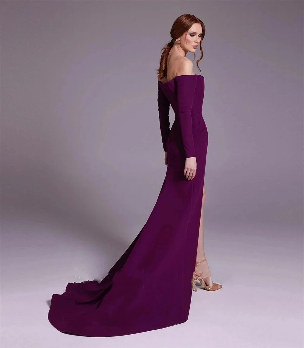 Elegante abito da sera arabo i - Elegant Satin Evening Gown Split recensione e prezzo